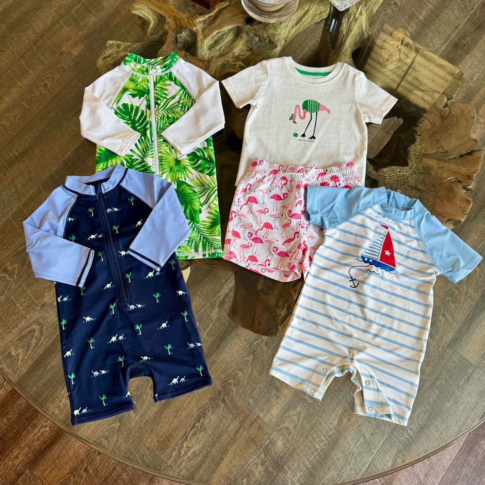 Janie and Jack - Baby Swimsuit Bundle 18-24 months